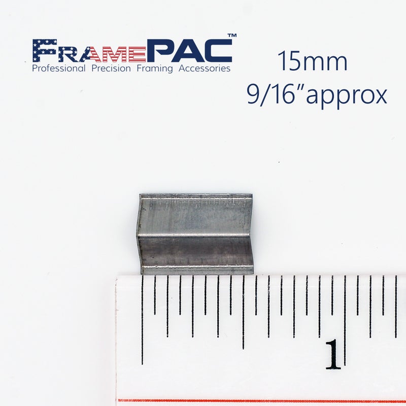 FramePac V Nails for Hardwood Picture Frames - 15mm (9/16 Inch) - [400 V-Nail Pack, Loose] - Ultra Strong Vnail Wedges for Picture Framing - Joining Picture Frame Corners - Image 3